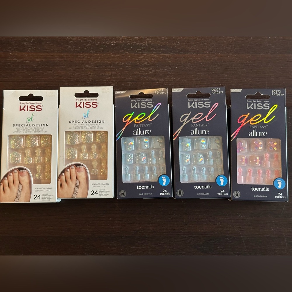 KISS Toe Nail Lot of 5